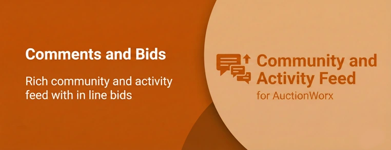 Community Activity Feed for AuctionWorx