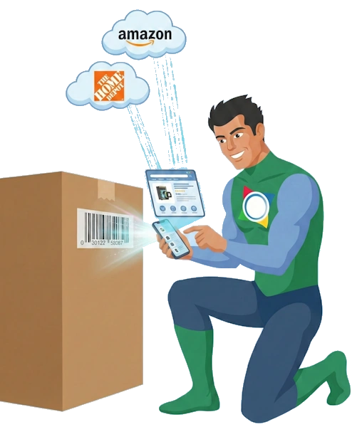 Barcode Scanning Superhero - Auto-populate listings in seconds