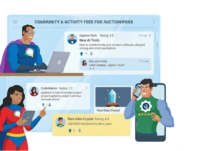 Community Activity Feed Superhero - Real-time engagement