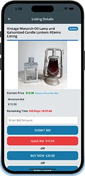 AuctionWorx Mobile App.