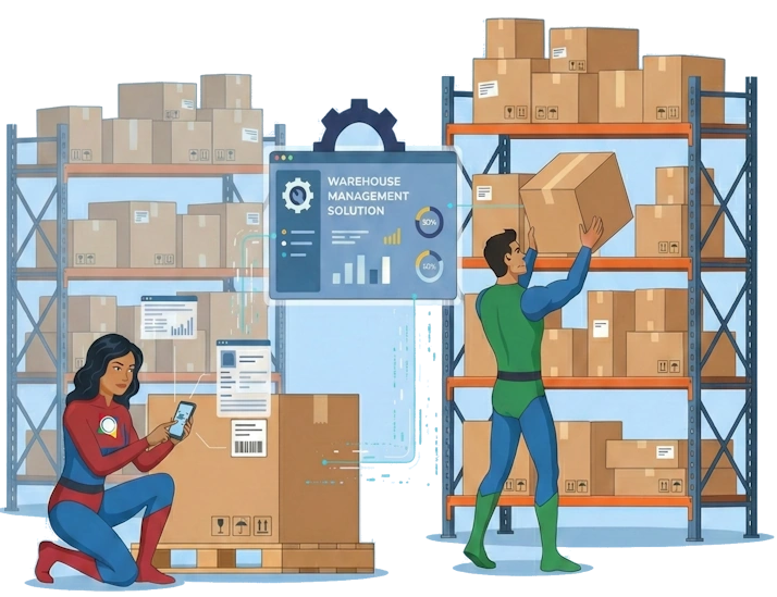 AuctionWorx Warehouse Management Superheros