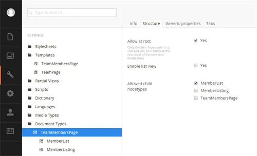 Structure for 'TeamMembersPage'