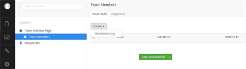 Create 'MemberListing' elements