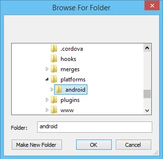 Browse Android Folder