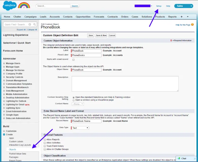Salesforce - Create Custom Object